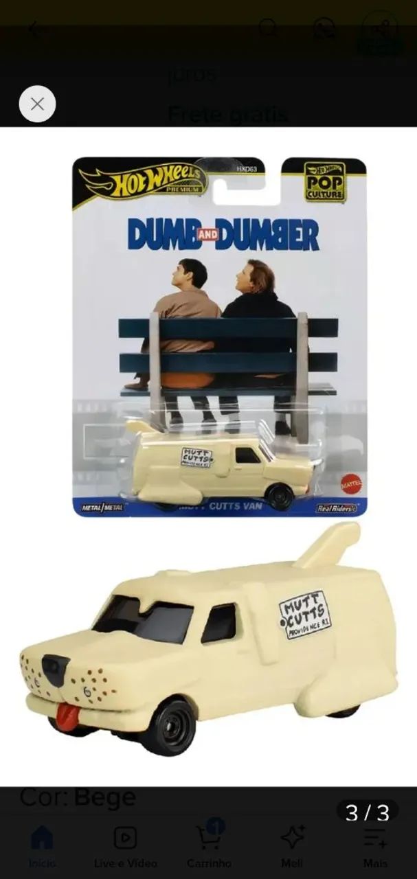 Hotwheels Premium Van Mutt Cutts de Debi e Lóide.  - Foto 2