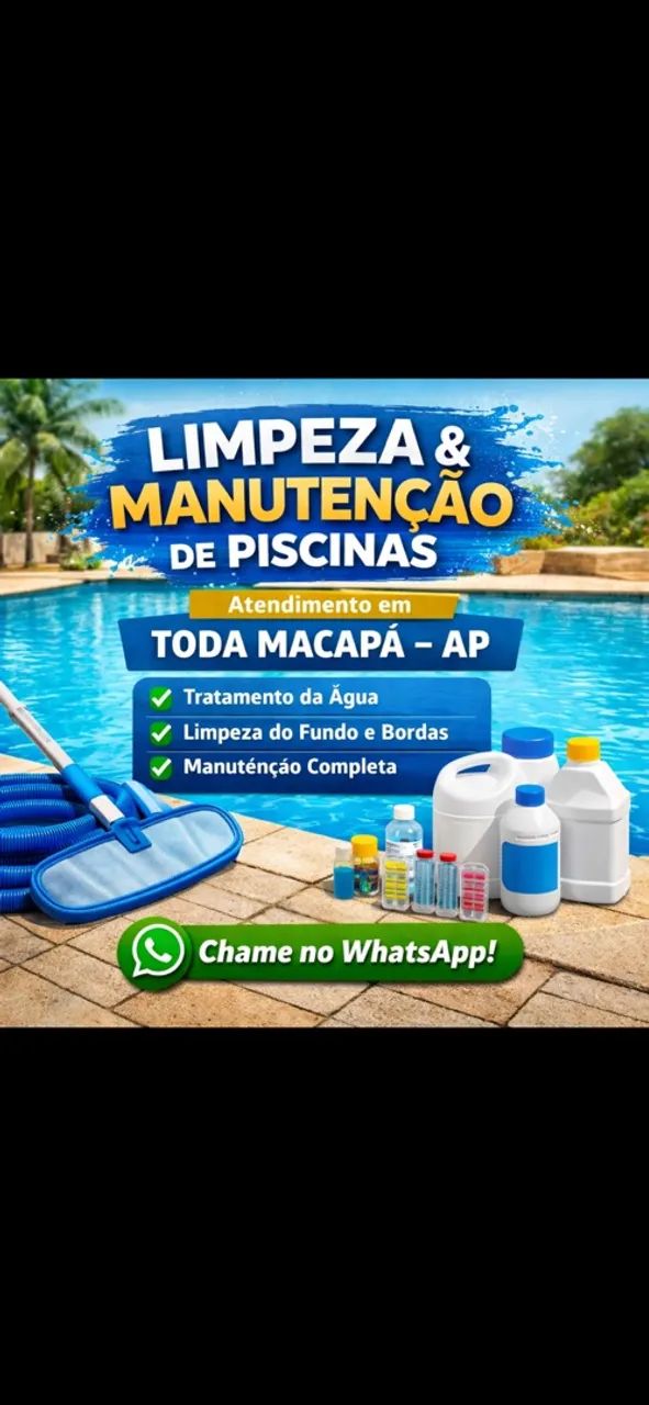 Limpeza manutenção de piscinas 