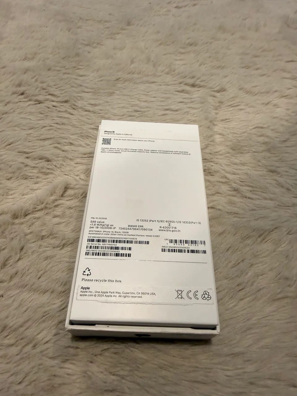 Celular iPhone 16 128 giga preto novo - Foto 2