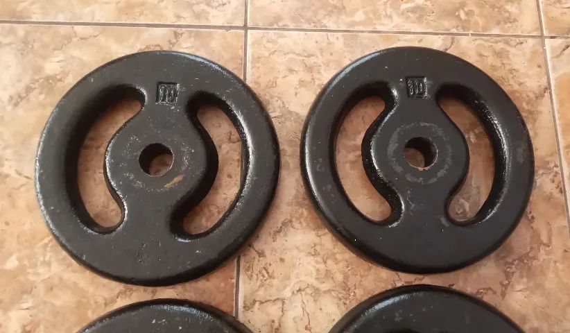4 anilhas 10 kg - Foto 4