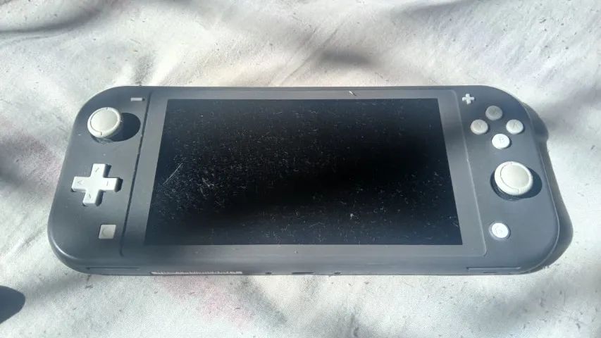 Nintendo Switch Lite Cinza + Desbloqueado (128GB) + Caixa e