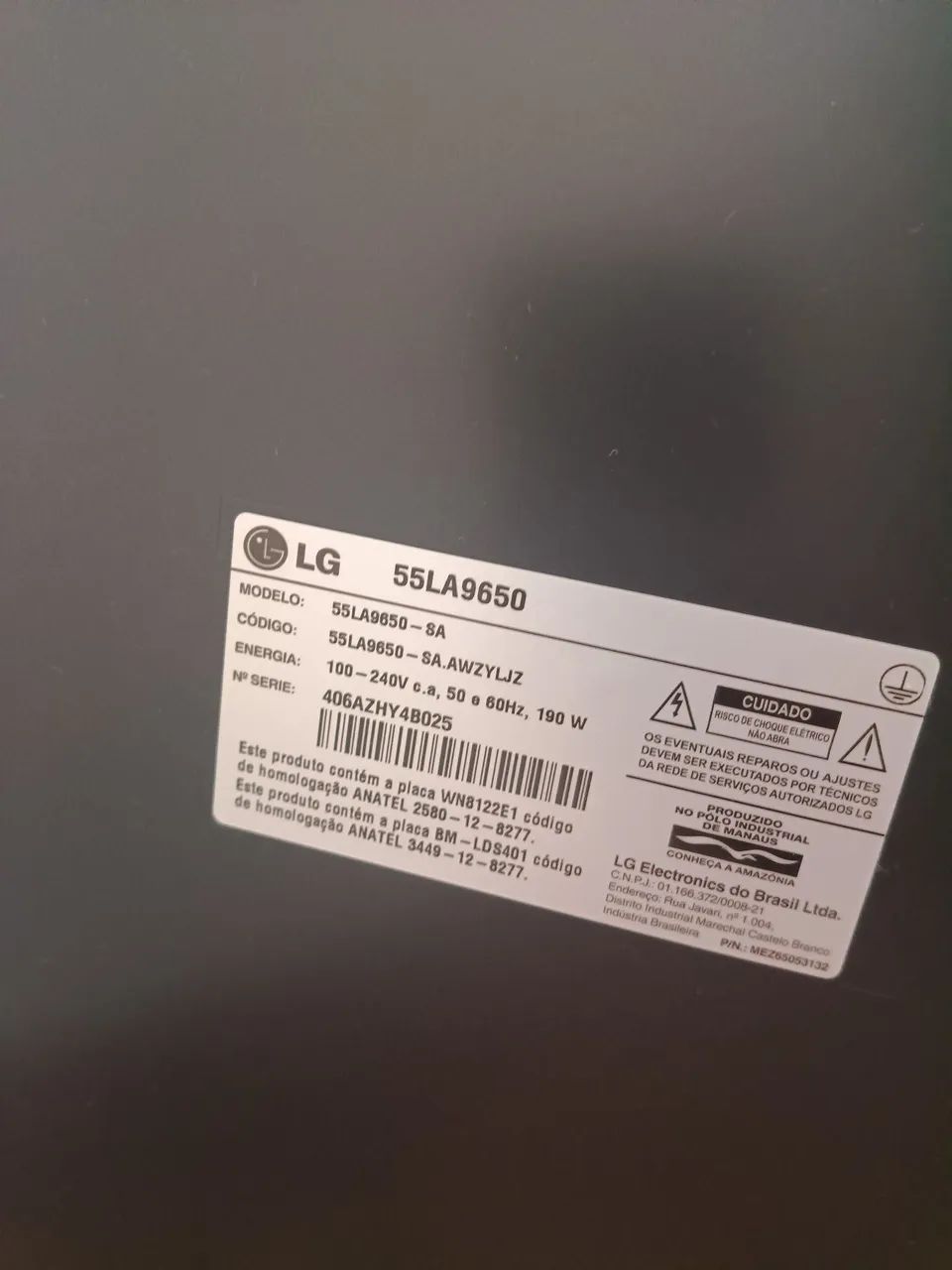 Tv LG 55 polegadas com defeito  - Foto 3