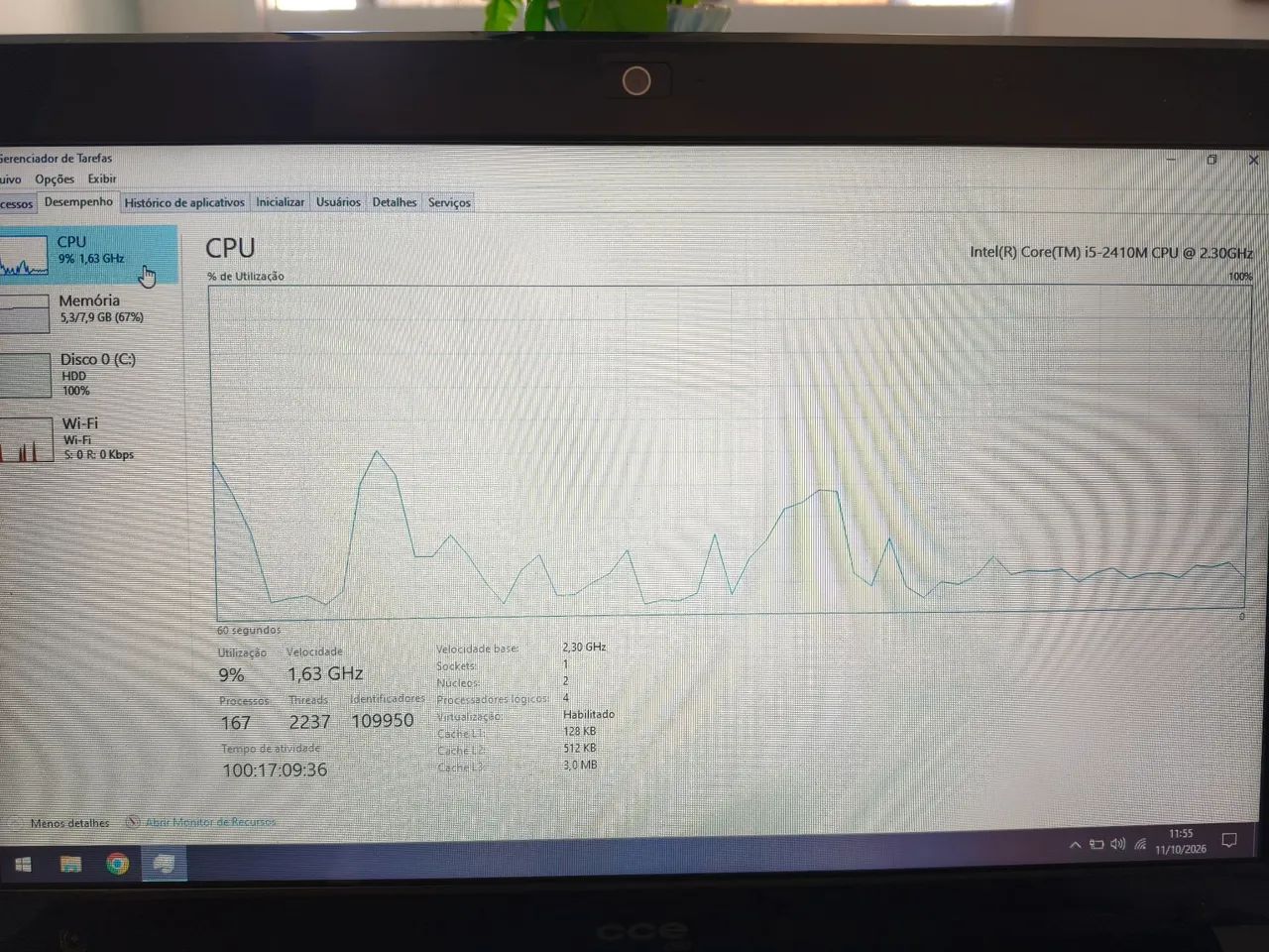 Notebook Cce Win com I5, funcionando porém com a carcaça quebrada - Foto 4