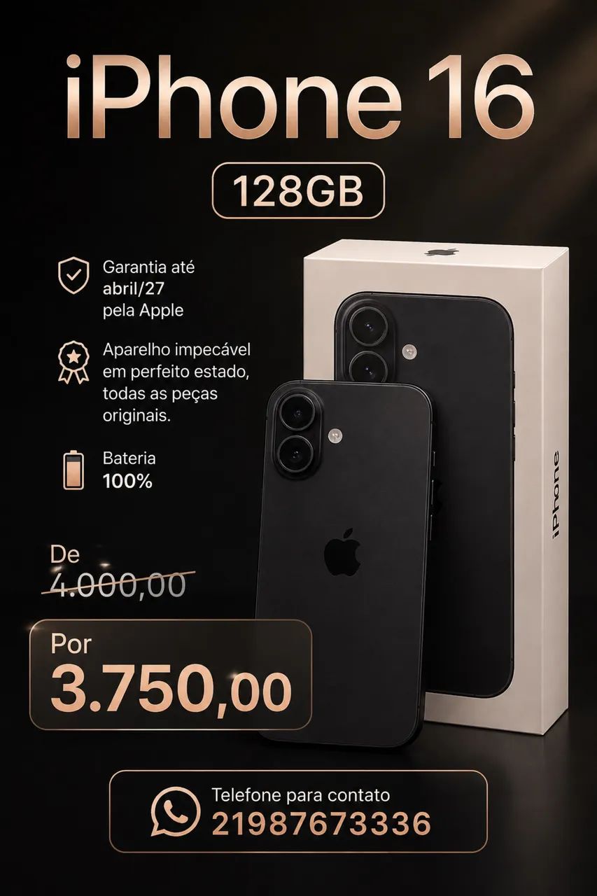 iPhone 16 - pra sair logo 