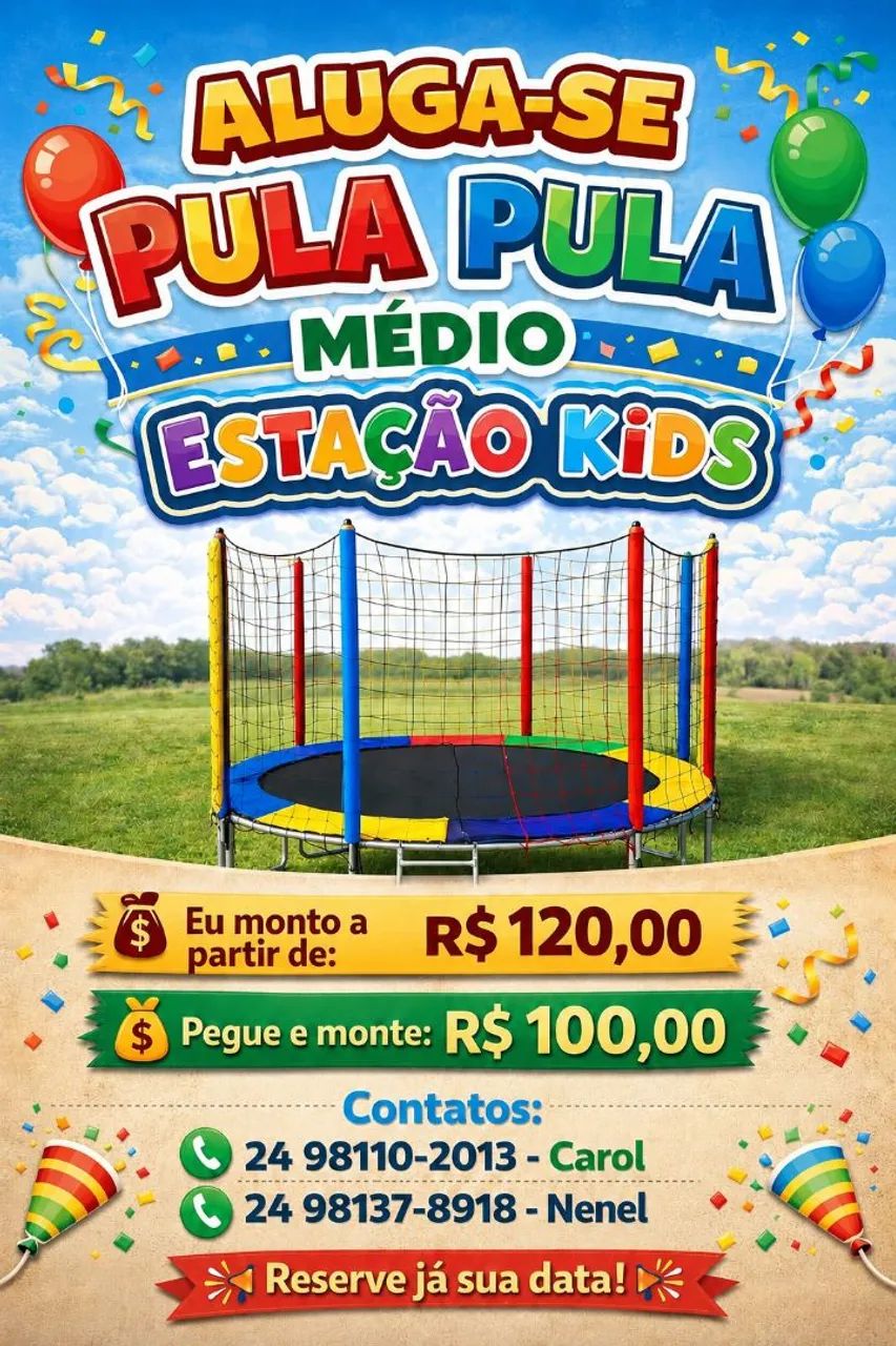 Aluguel Pula-pula Estação kids 