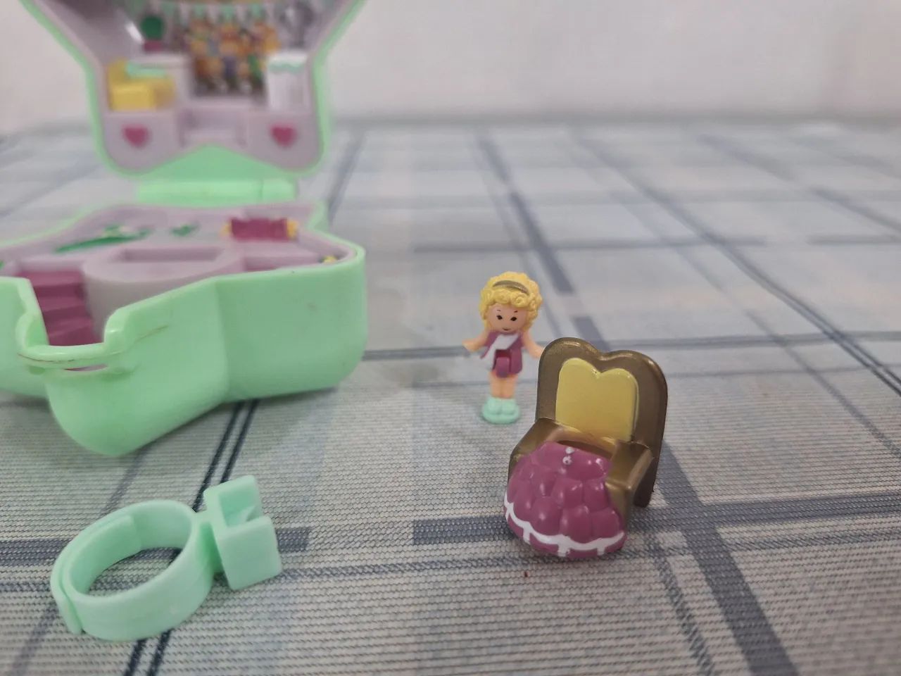 Casinha polly anos 90 rainha do baile prom Queen compacta - Foto 6