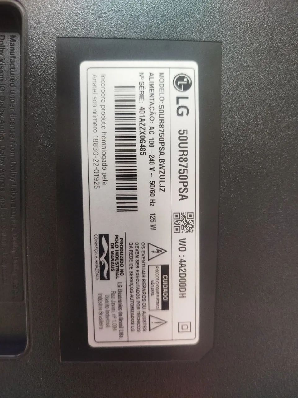 Smart TV LG 50 polegadas 