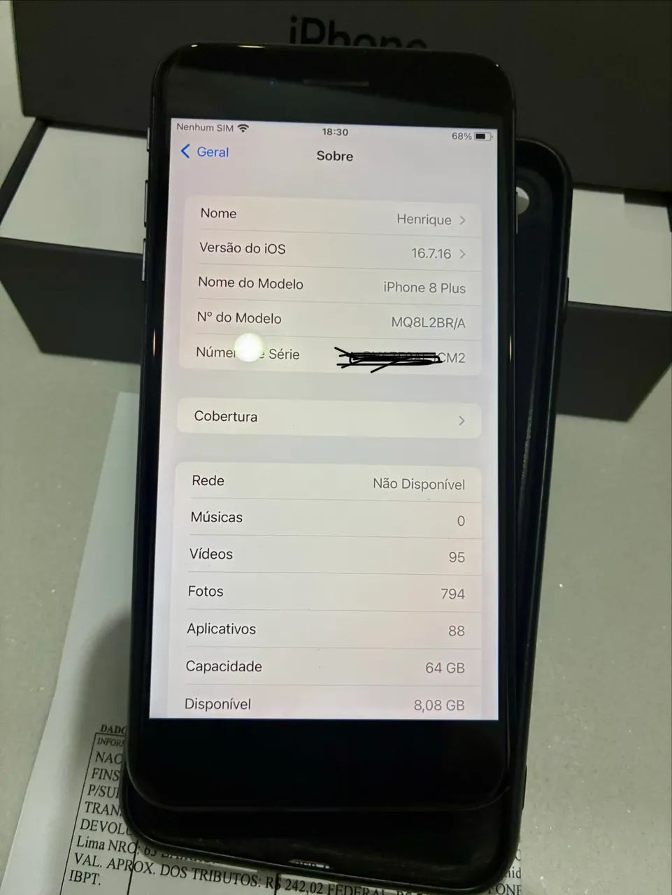 iPhone 8 Plus Troco - Foto 3