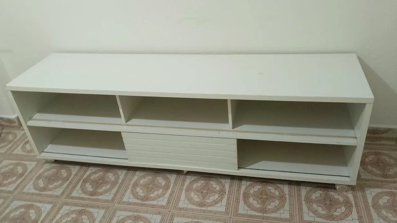 RACK SALA/QUARTO MADEIRA BRANCO 