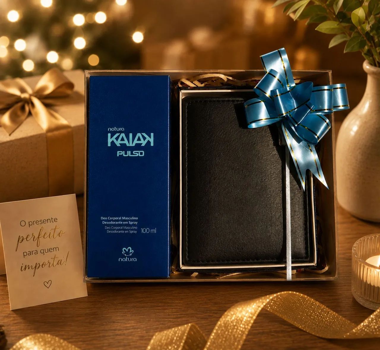 Presente masculino - carteira + Deo corporal 