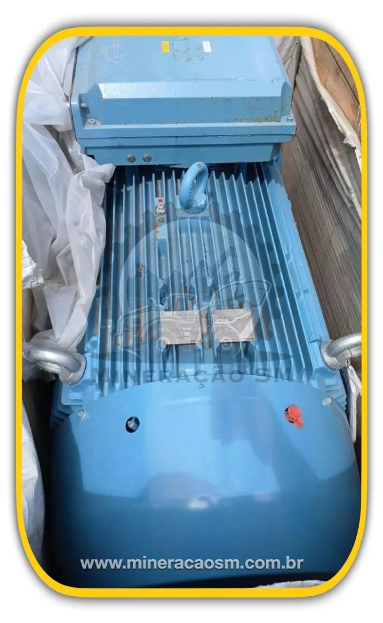 Motor Elétrico ABB 680cv, 1780rpm, novo na caixa. Com flange e pés de base