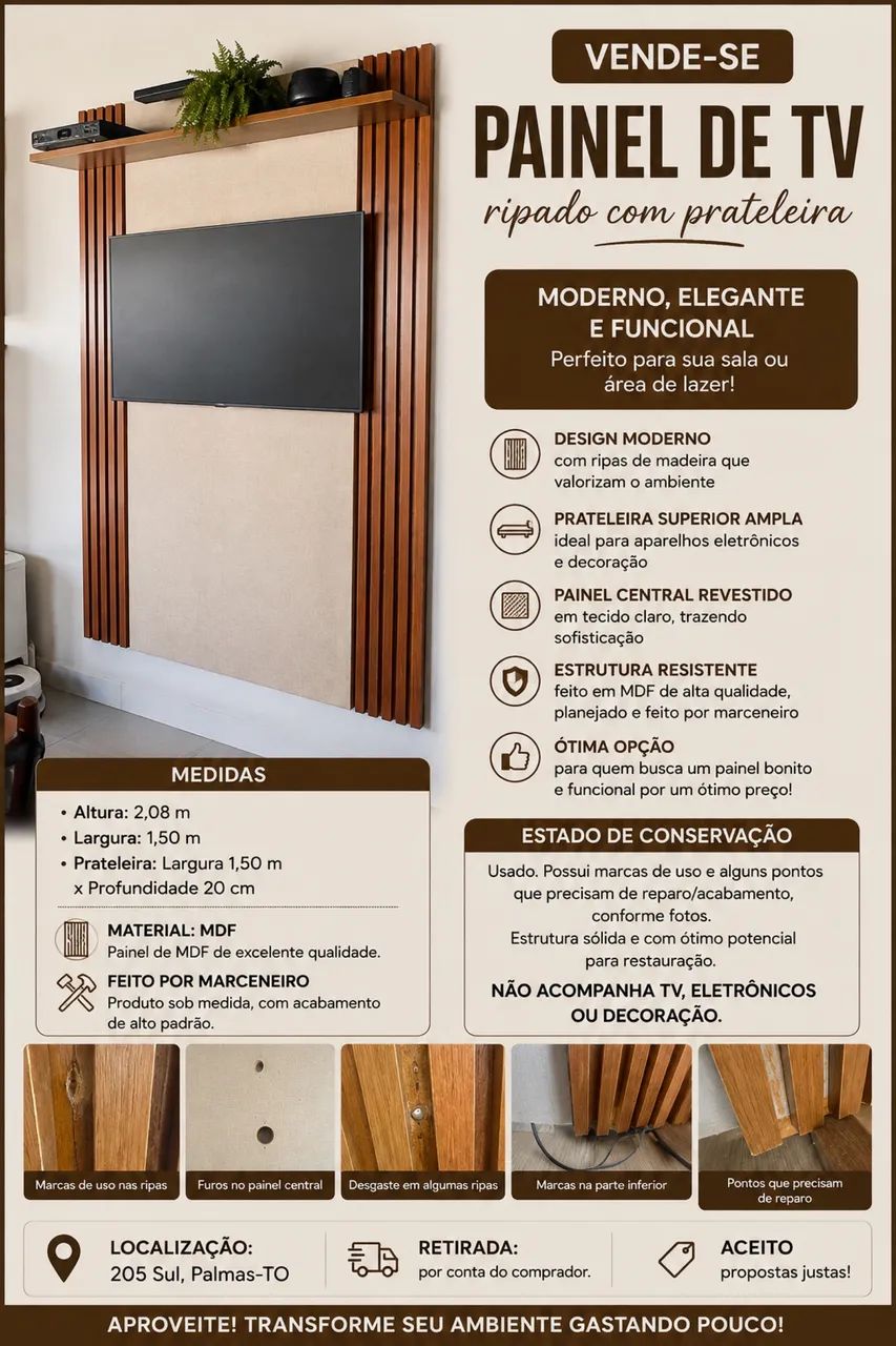 Vendo painel Ripado - Foto 4