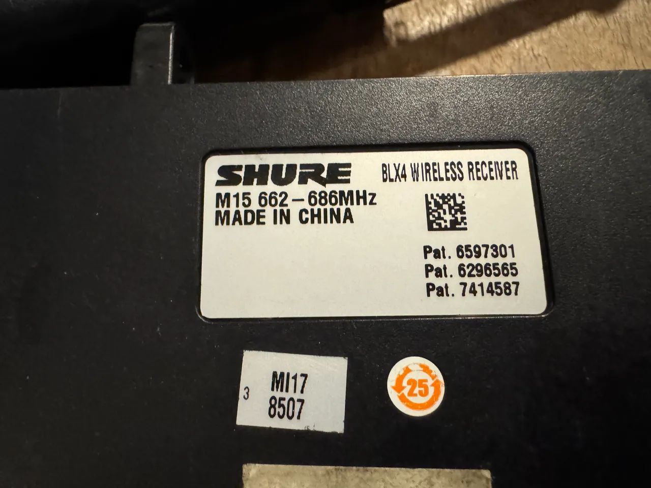 Microfone sem fio Shure BLX24/SM58 original. - Foto 3