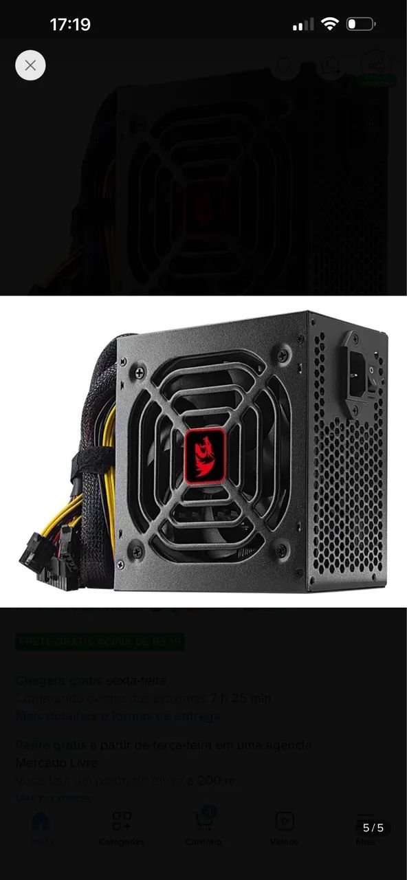 Fonte Redragon 400w 80 Plus White  - Foto 4