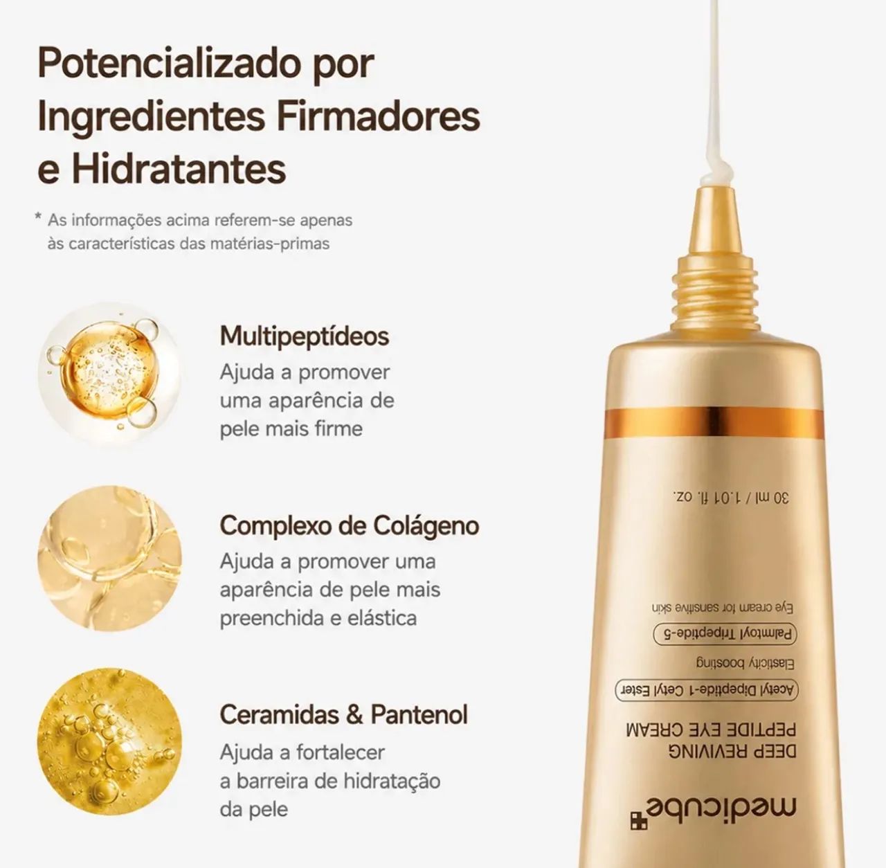 Creme Olhos Deep Lifting Eye Peptide Boosting 30 Ml Medicube - Foto 2