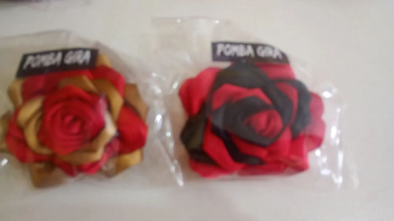 Presilhas de cabelo de rosas eternas  - Foto 2
