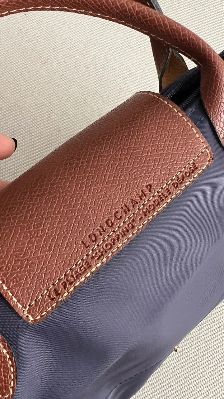 Bolsa LONGCHAMP P azul marinho  - Foto 3