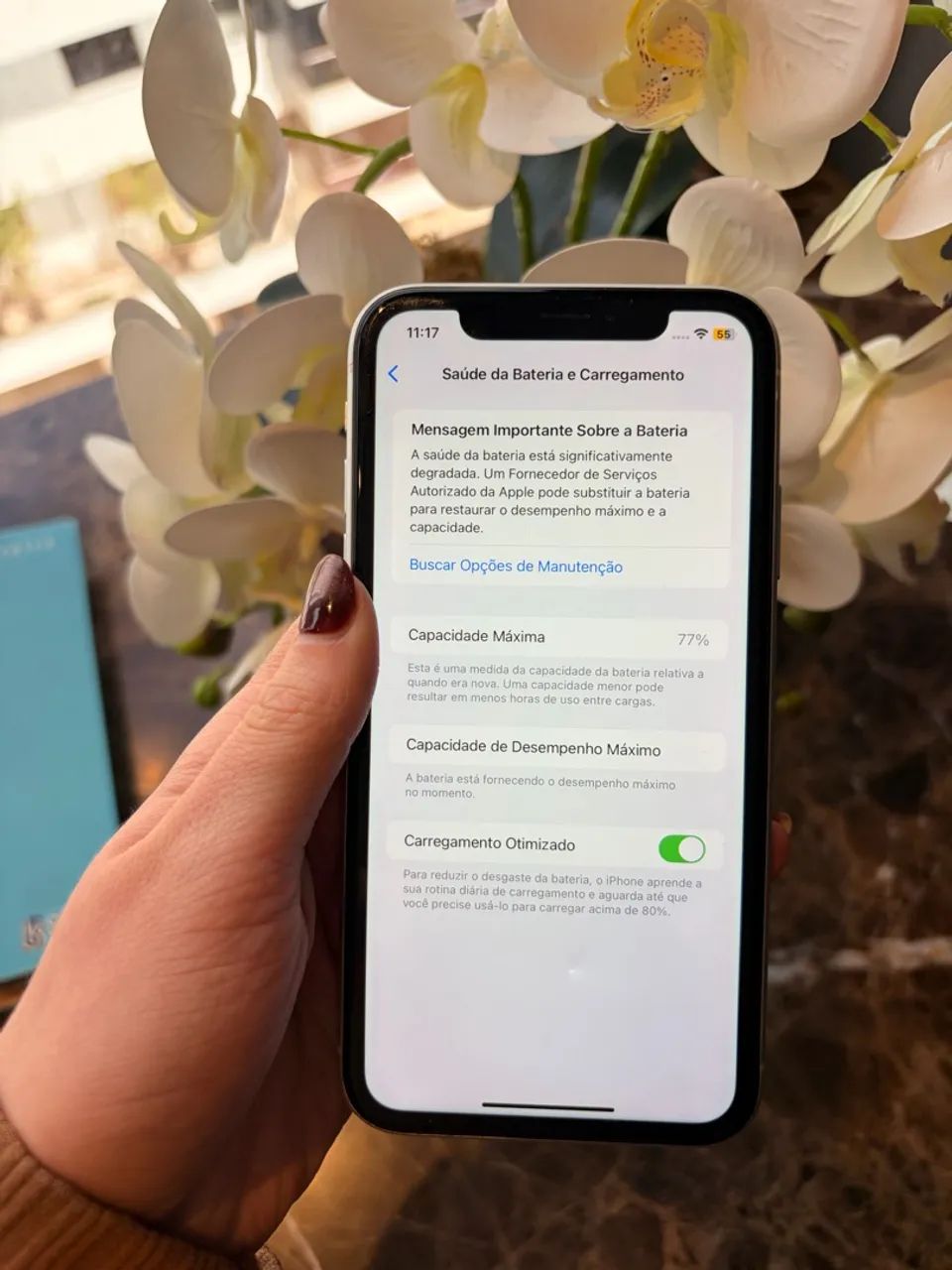 iPhone XR 128GB Branco - Única Dona - Bem Conservado - Foto 5