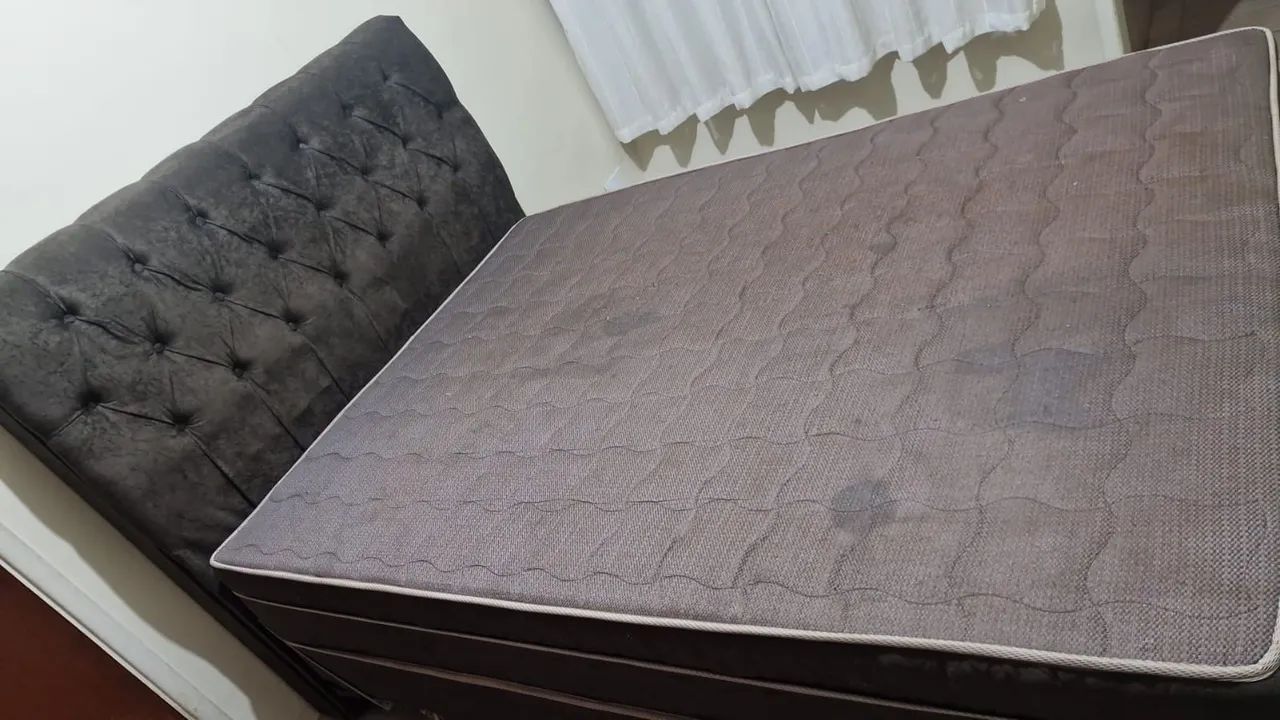 Cama box conjugado queen com cabeceira