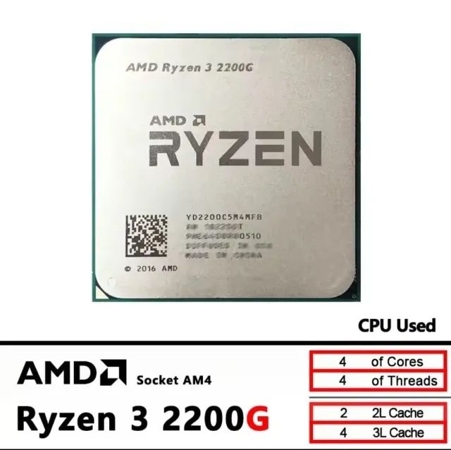Processador AMD Ryzen 3 2200G - Socket AM4 (Com Vídeo Integrado Vega 8 - Foto 3
