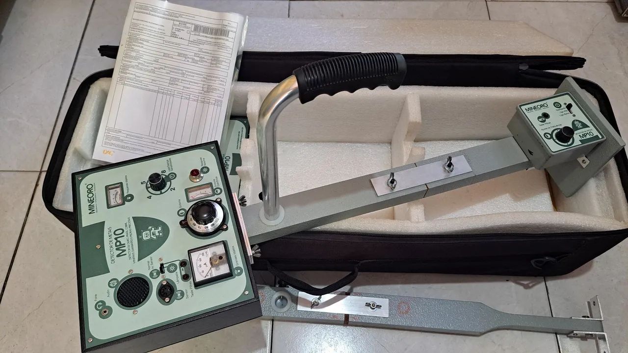 Detector de metal mineoro mp 10 Duas caixas detecta ouro prata cobre diamantes e geodos
