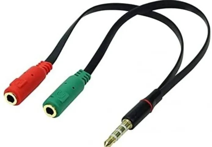 Cabo Adaptador P3 Macho X 2 P2 Fêmea microfone e fone