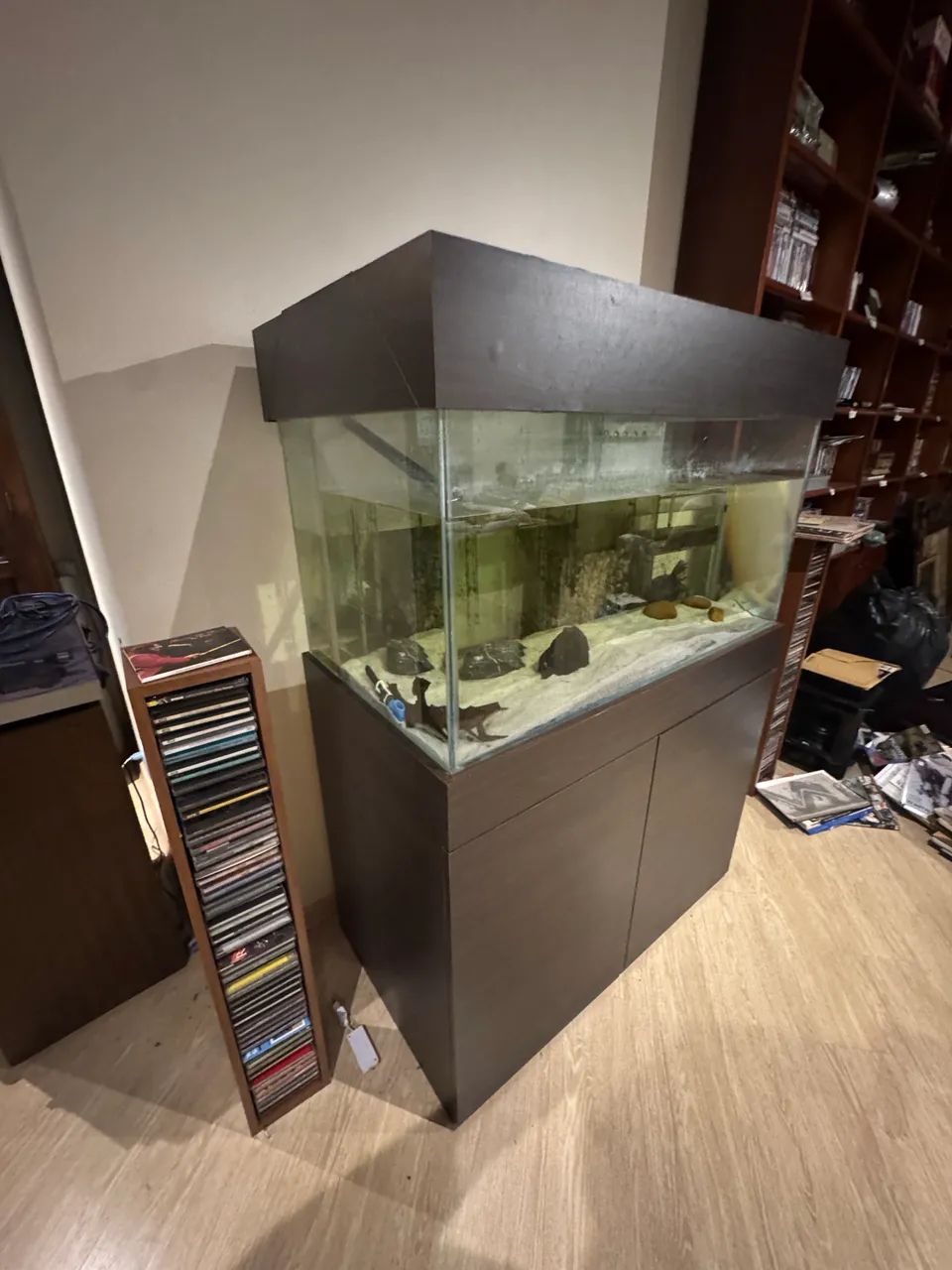 Aquário 200 litros com móvel e com sump traseiro