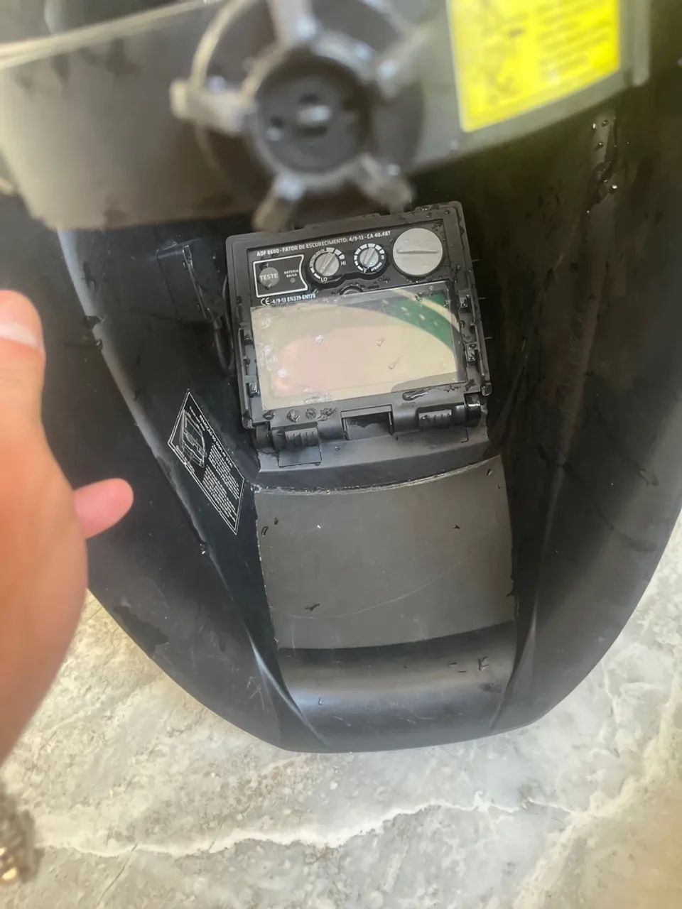Máquina de solda vóder+ capacete automático aceito troca em célula  - Foto 2