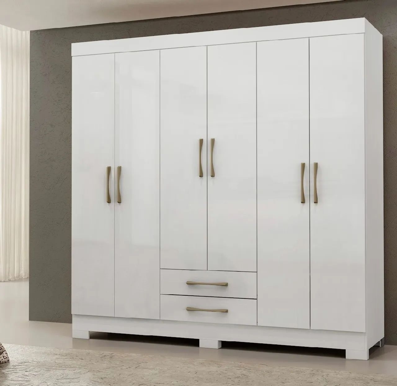 Guarda roupa 6 portas e 2 gavetas em mega Promoção! - Foto 4