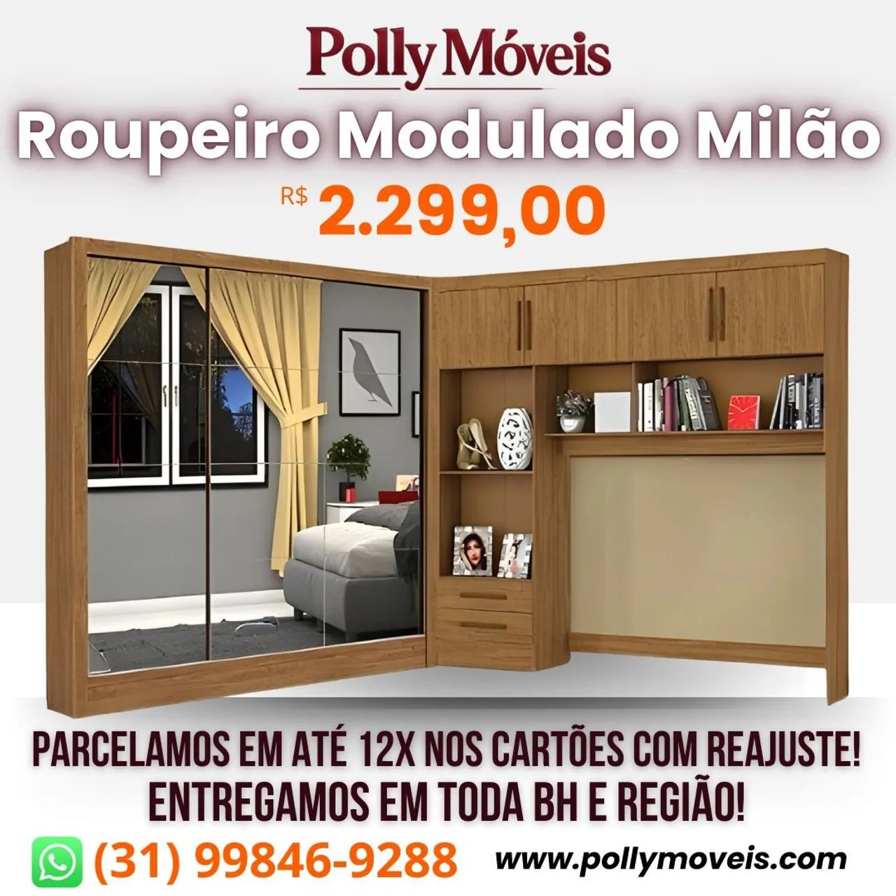 Guarda Roupa Casal Modulado! Pronta Entrega!