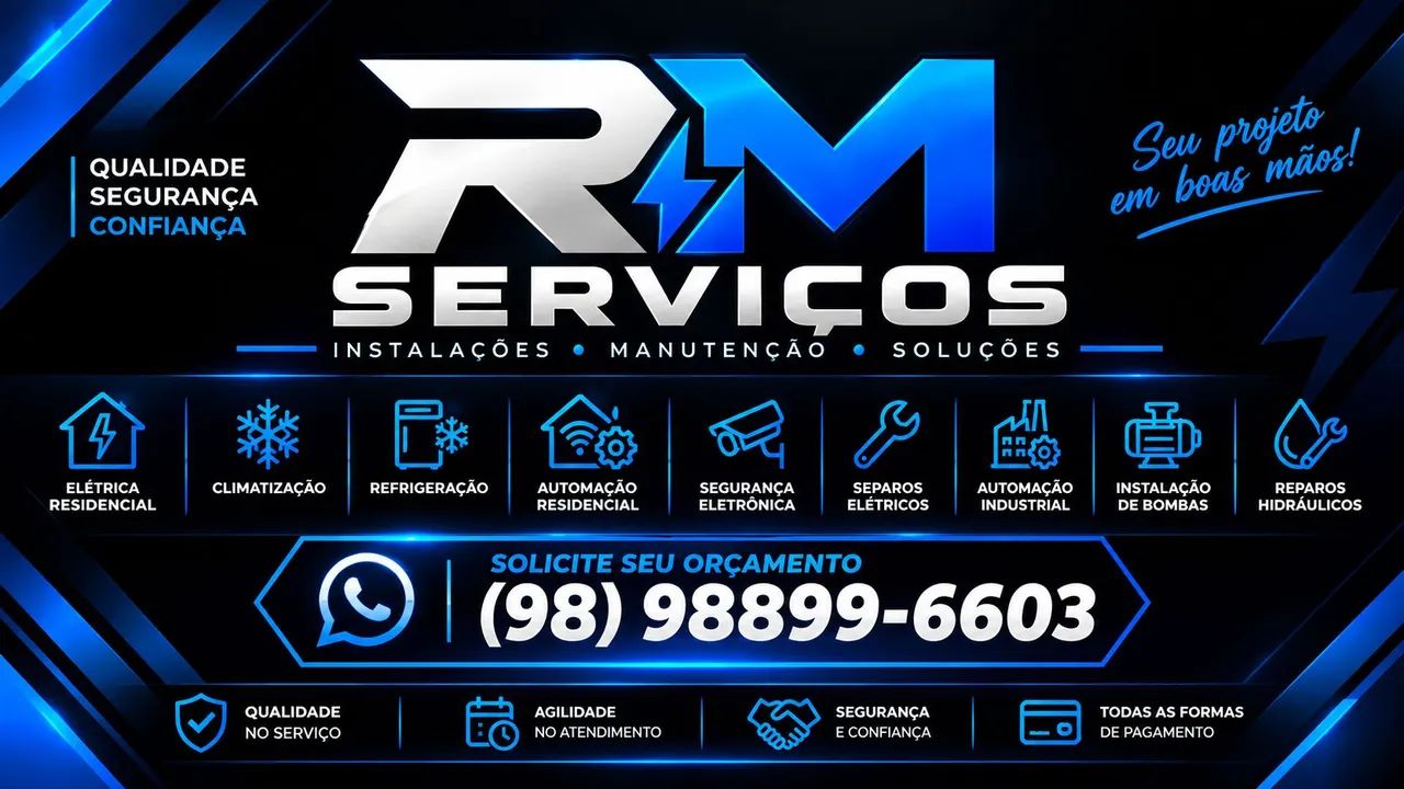 SERVIÇOS DE ELETRICISTA E REFRIGERAÇÃO 