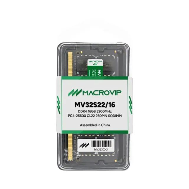 Memoria DDR4 16GB 3200MHz para Notebook Macrovip - Memória RAM