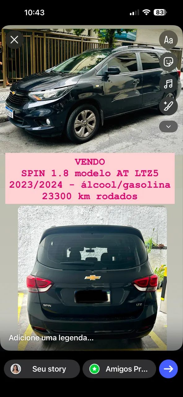 Chevrolet Spin LTZ 1.8 8V Econo.flex 5P Aut. 2024 - Foto 2