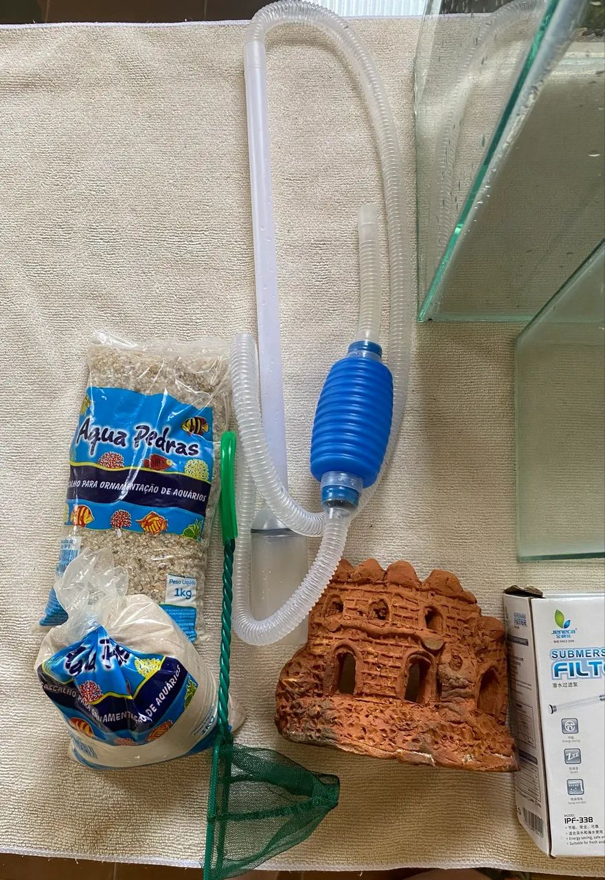 Kit aquário com acessórios