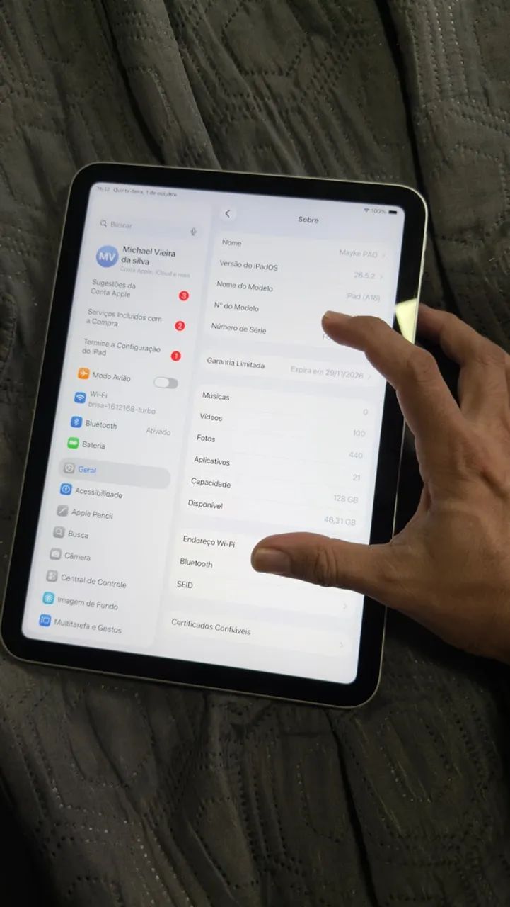 iPad a16 (128gb )  - Foto 5
