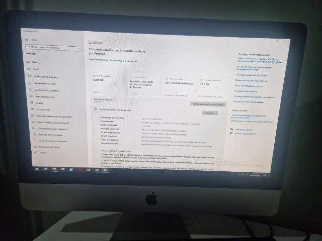 iMac Apple 21.5"(Mid 2011)-Core i5,6GB RAM, SSD 480GB (Roda Windows) - Foto 3