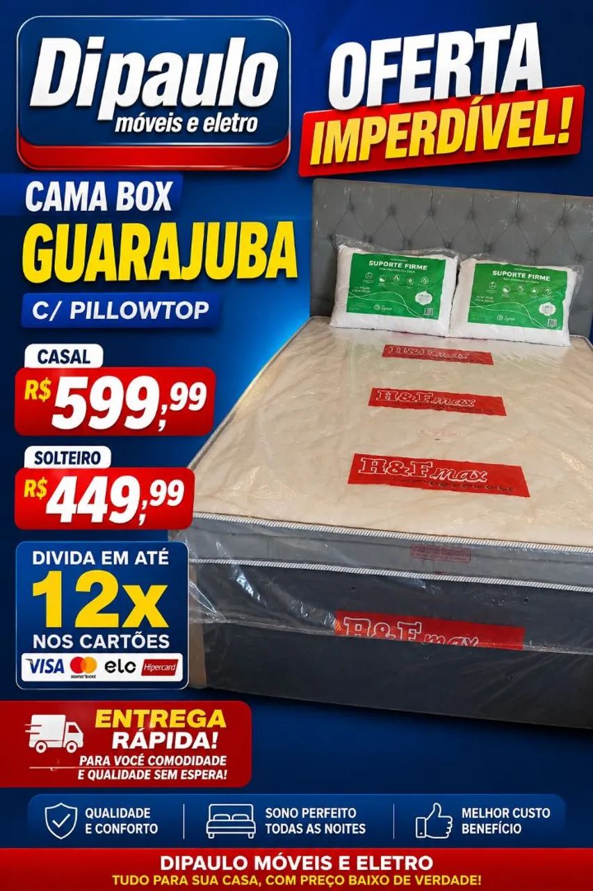 CAMA BOX DE PILLOW PROMOCIONAL 