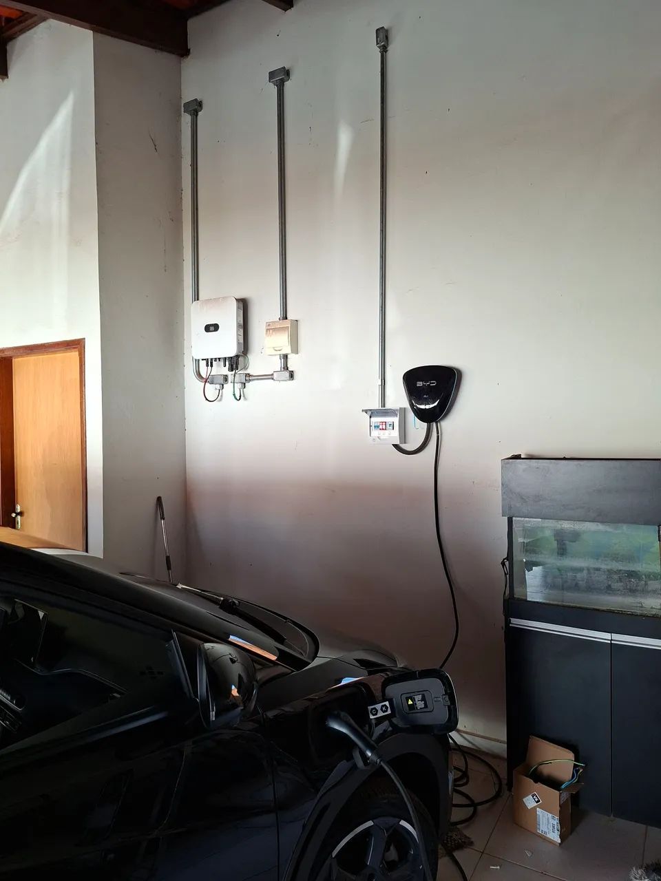Instalação de carregador veicular BYD