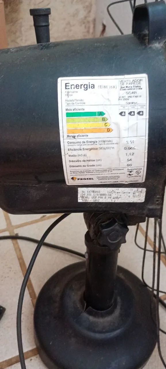 Ventilador de parede 60 cm goar - hélice quebrada - Foto 5