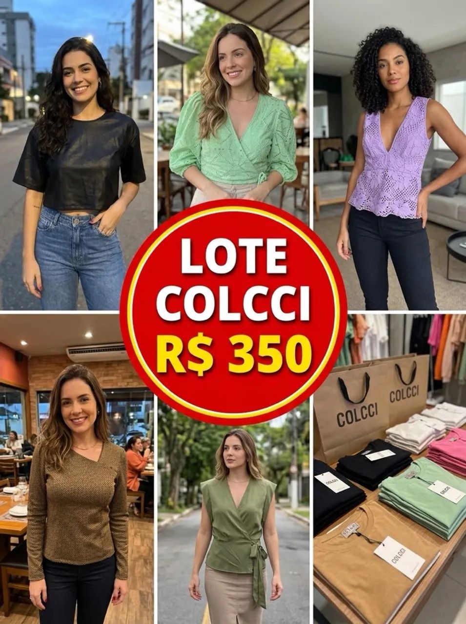 Lote de blusas COLCCI TAM M