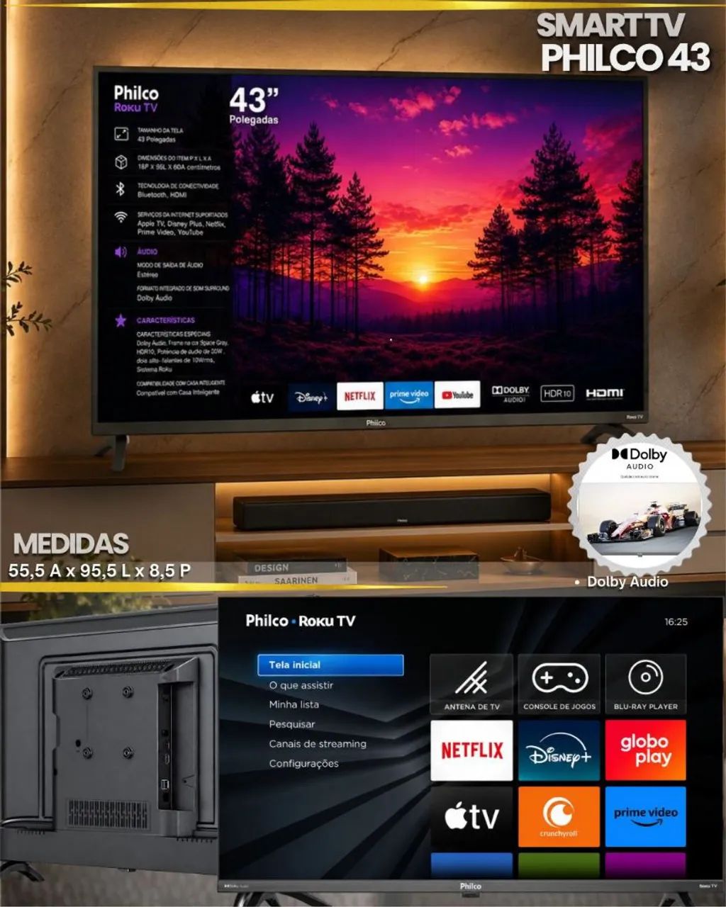 SMART TV PHILCO 43 P43CRA
