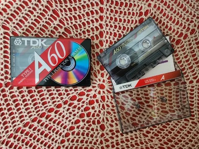 Fita K7 TDK A60 para gravação (nova, nunca usada) - Foto 3