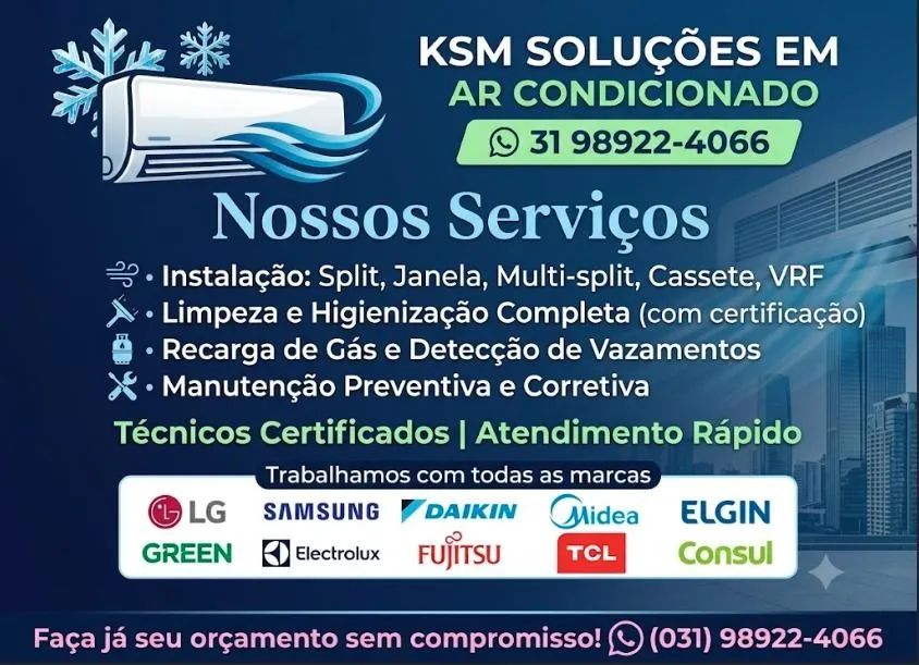 INSTALAÇÃO De AR CONDICIONADO 450.00