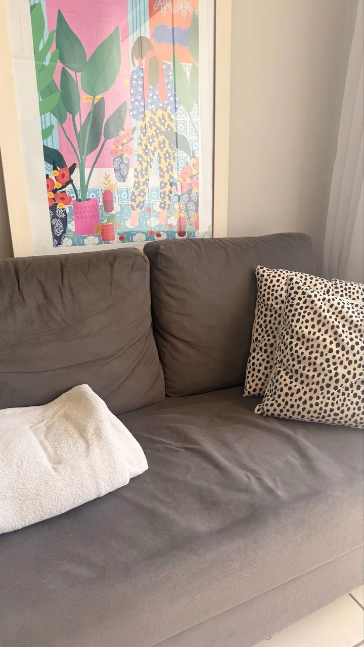 Sofá dois lugares em suede  - Foto 2