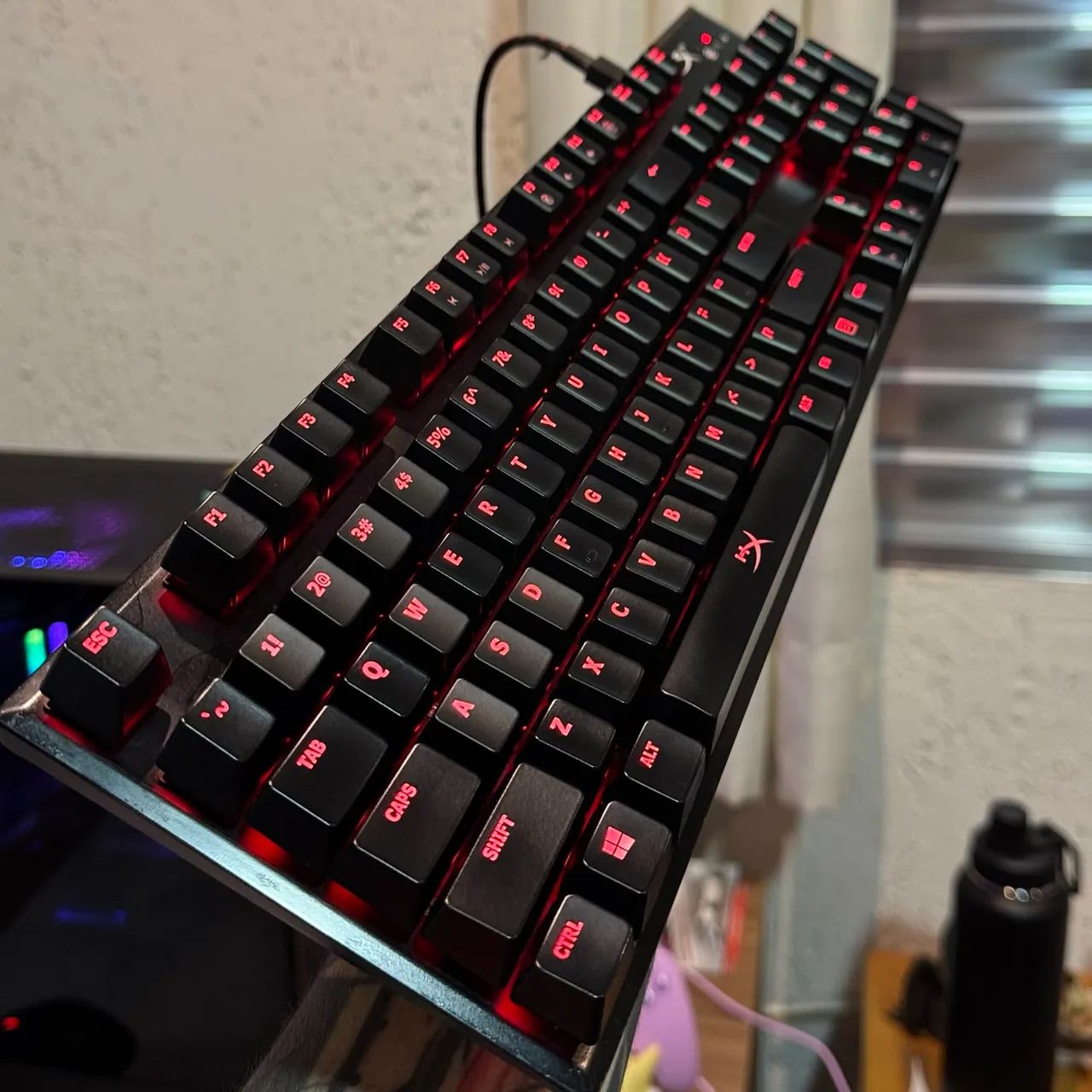 Teclado HyperX Alloy FPS Mecânico Cherry MX Red - usado