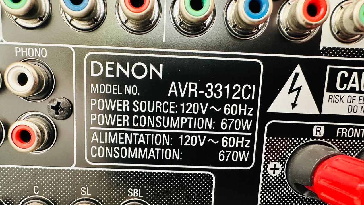 Receiver Denon AVR-3312CI com defeito  - Foto 4
