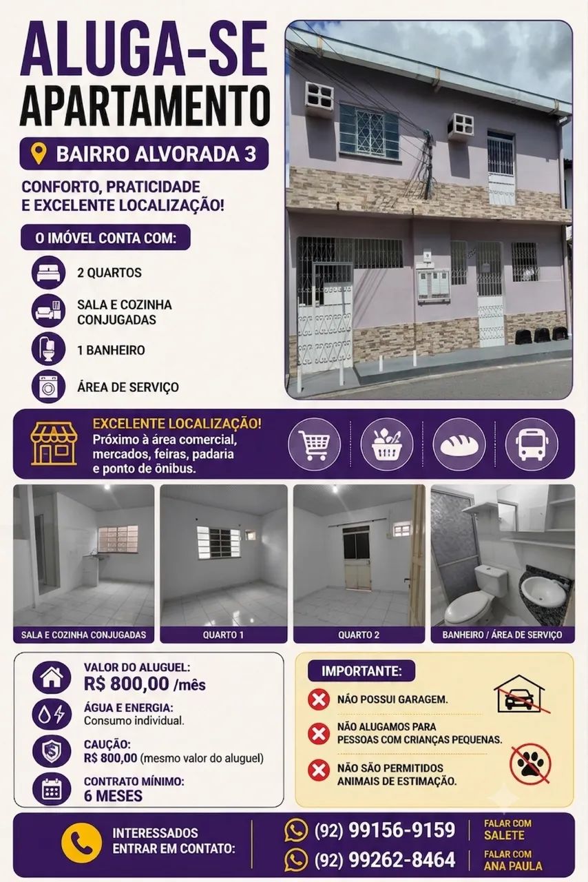 Apartamento 2 quartos - Alvorada 3