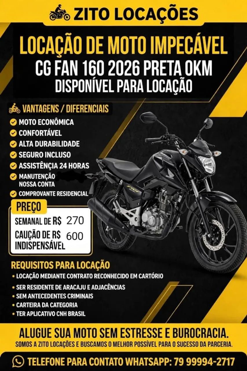 Locação de moto 