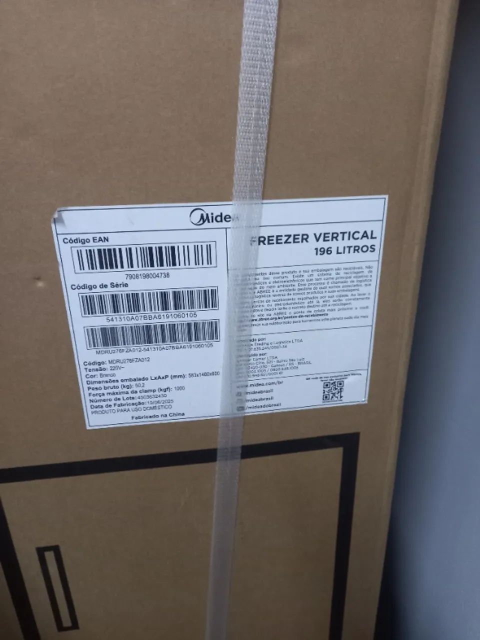 Freezer midea 196l vertical branco 220v - Foto 2