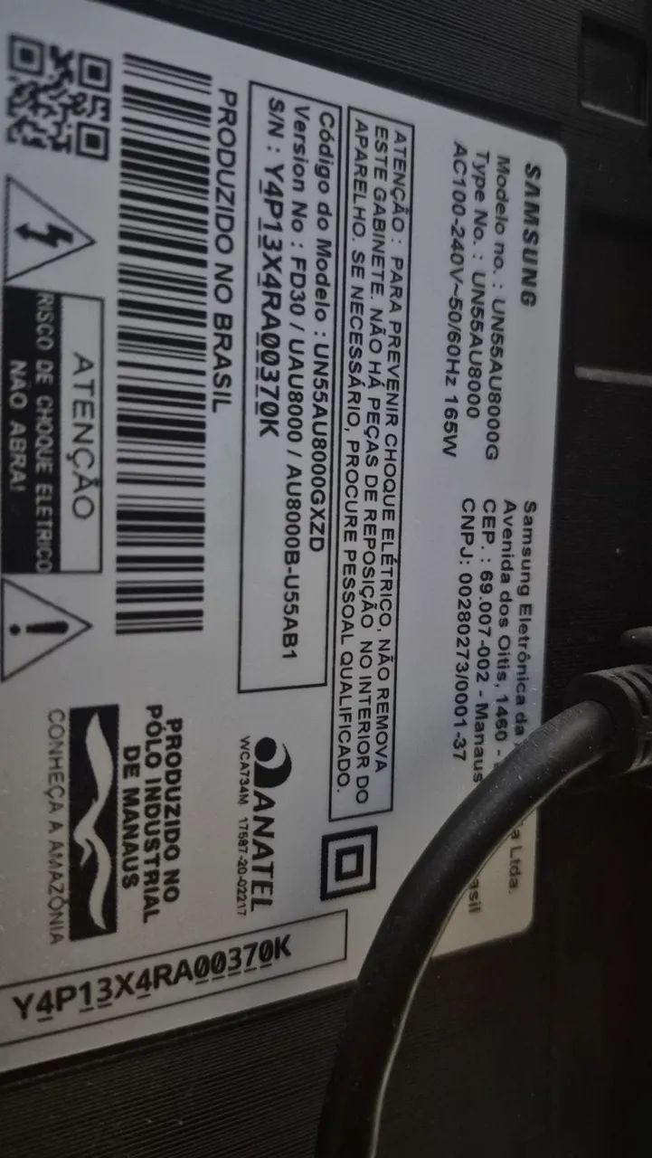 TV 55" Sansung Cristal UHD 8000g - Foto 2